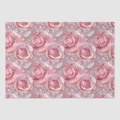 Elegant Roze Roze Mozaïek Patroon Verjaardag Tissuepapier (Voorkant)