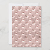 Elegant roze roze rode witte parels Baby shower in Kaart (Achterkant)