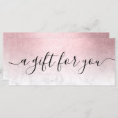 Elegant roze roze roodbruine marmer make-up kunste (Voorkant / Achterkant)