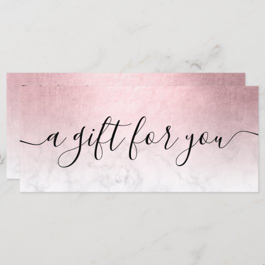 Elegant roze roze roodbruine marmer make-up kunste (Voorkant / Achterkant)