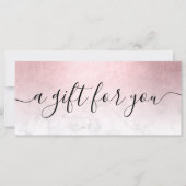 Elegant roze roze roodbruine marmer make-up kunste (Voorkant)