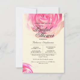 Elegant  roze roze roze afdrukken kaart