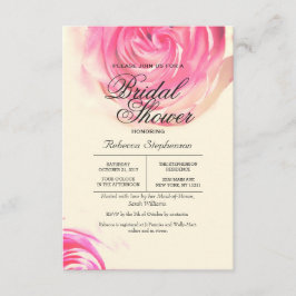Elegant  roze roze roze afdrukken kaart