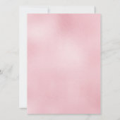 Elegant roze roze roze goudmaïde Bachelorette Kaart (Achterkant)