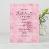 Elegant roze roze roze goudmaïde Bachelorette Kaart (Staand voorkant)