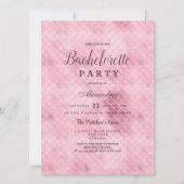 Elegant roze roze roze goudmaïde Bachelorette Kaart (Voorkant)