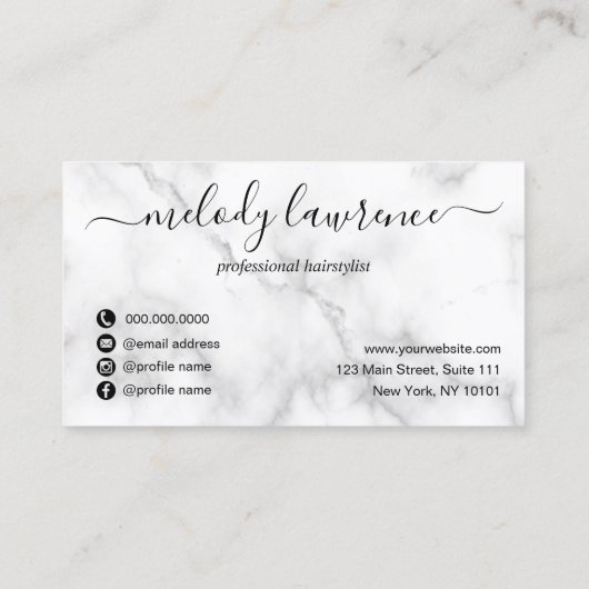 Elegant roze roze roze goudschaar visitekaartje (Achterkant)