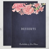 Elegant roze roze roze marinekoekjesverdeler (Voorkant / Achterkant)