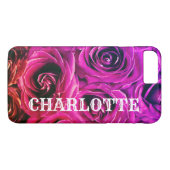 Elegant roze roze roze naam Sjabloon Case-Mate iPhone Case (Achterkant (Horizontaal))