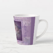 Elegant roze roze roze roze en latte Mok (Rechts)