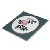 Elegant roze roze roze roze roze vintage tegeltje (Zijkant)