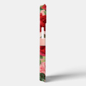 Elegant  roze roze rozen bloemen monogrammen Case-Mate iPhone case (Achterkant / Rechts)