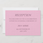 Elegant roze roze rozen florale bruiloft save the date (Achterkant)