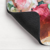 Elegant  roze roze rozen Schildernaam Muismat (Hoek)