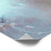 Elegant roze roze rozen Waterverf schilderen Poster (Hoek)