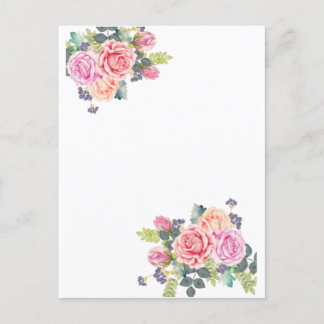 Elegant  Roze Roze Stationery Briefkaart