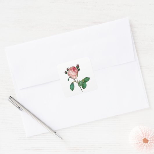 Elegant roze roze stickers (Envelop)