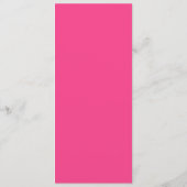 Elegant Roze Roze Trouw Monogram Diner Menu (Achterkant)