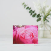 Elegant roze roze Visitekaartje voor weddenschappe (Staand voorkant)