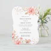 Elegant roze roze Vrijgezellenfeest Kaart (Staand voorkant)