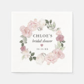 Elegant roze roze Vrijgezellenfeest Servet (Voorkant)