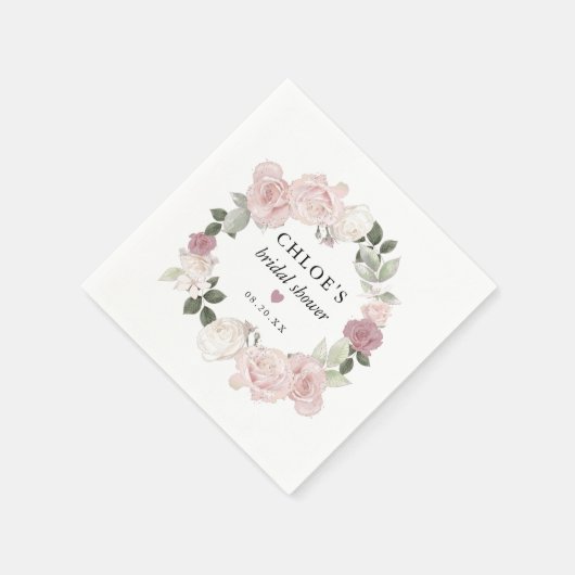 Elegant roze roze Vrijgezellenfeest Servet (Hoek)