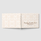 Elegant Roze Roze Wedding Moderne Eenvoudige Digit Gastenboek (Volledig)