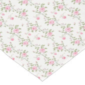 Elegant roze rozen bloemen patroon korte tafelloper (Hoek)