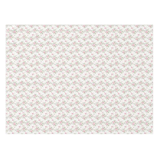 Elegant roze rozen bloemen patroon tafelkleed (Voorkant (Horizontaal))