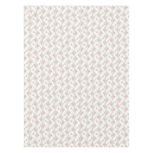 Elegant roze rozen bloemen patroon tafelkleed (Voorkant)