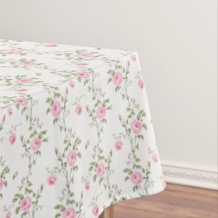 Elegant roze rozen bloemen patroon tafelkleed