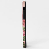 Elegant  Roze Rozen Bloemenmonogram Case-Mate iPhone Case (Achterkant/links)