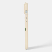 Elegant  Roze Rozen Bloemmonogram iPhone Hoesje (Linkerkant)