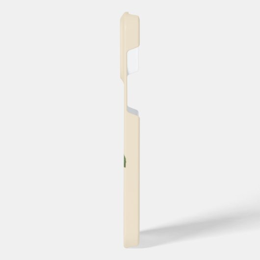 Elegant Roze Rozen Bloemmonogram iPhone Hoesje (Linkerkant)