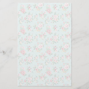 Elegant roze rozen briefpapier
