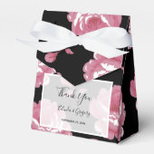 Elegant roze  Rozen bruiloft Bedankdoosjes (Voorkant Zijde)