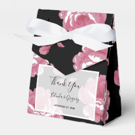 Elegant roze  Rozen bruiloft Bedankdoosjes