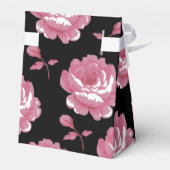 Elegant roze  Rozen bruiloft Bedankdoosjes (Achterkant)