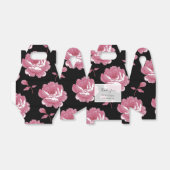 Elegant roze  Rozen bruiloft Bedankdoosjes (Uitgevouwen)