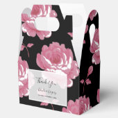 Elegant roze  Rozen bruiloft Bedankdoosjes (Geopend)