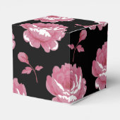 Elegant roze  Rozen bruiloft Bedankdoosjes (Achterkant)