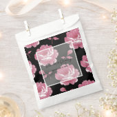 Elegant roze  Rozen bruiloft Bedankzakje (Geknipt)