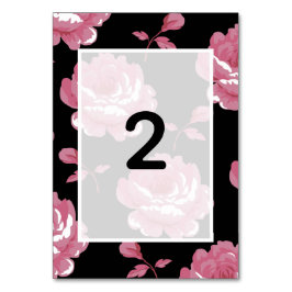 Elegant roze  Rozen bruiloft Kaart