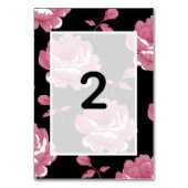 Elegant roze Rozen bruiloft Kaart (Voorkant)