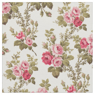 Elegant  roze rozen-Buff achtergrondverbinding Stof
