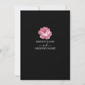 Elegant roze  Rozen die de datum opslaan Save The Date (Achterkant)