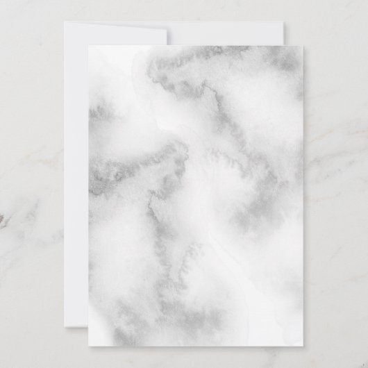 Elegant roze rozen en grijze Waterverf Kaart (Achterkant)