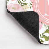 Elegant roze rozen gepersonaliseerd muismat (Hoek)