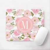 Elegant roze rozen gepersonaliseerd muismat (Met muis)
