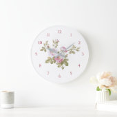 Elegant  roze rozen grote klok (Huis)